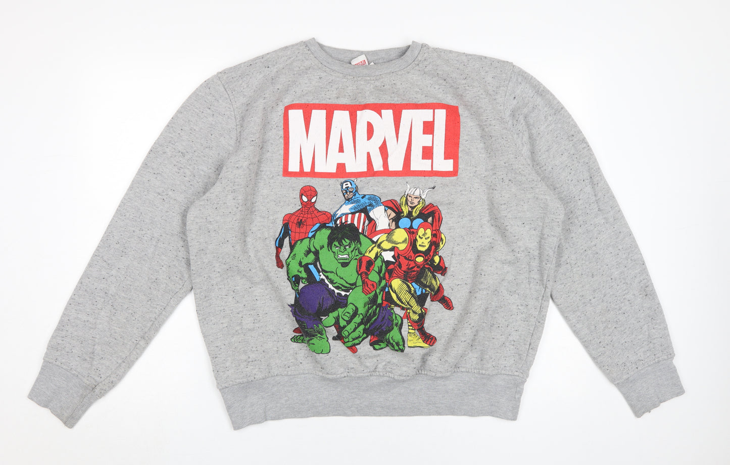 Marvel Grey Pullover Unisex Comic Sweatshirt 2XL