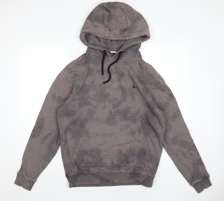Jack Wills Men's Grey Pullover Hoodie, S, Cotton