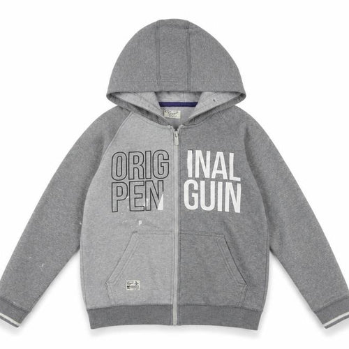 Original Penguin Boys Grey Full Zip Hoodie 12-13 Years