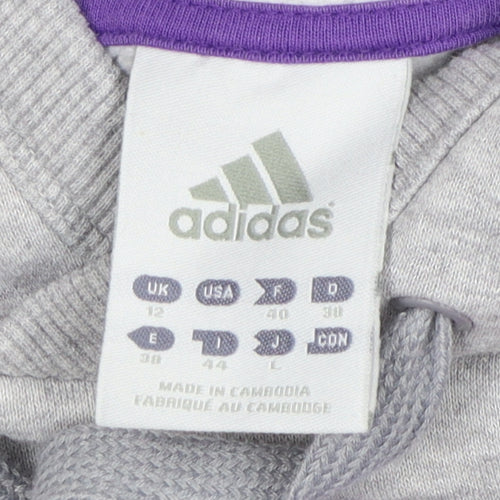 Adidas Women's Grey Pullover Hoodie Size 12