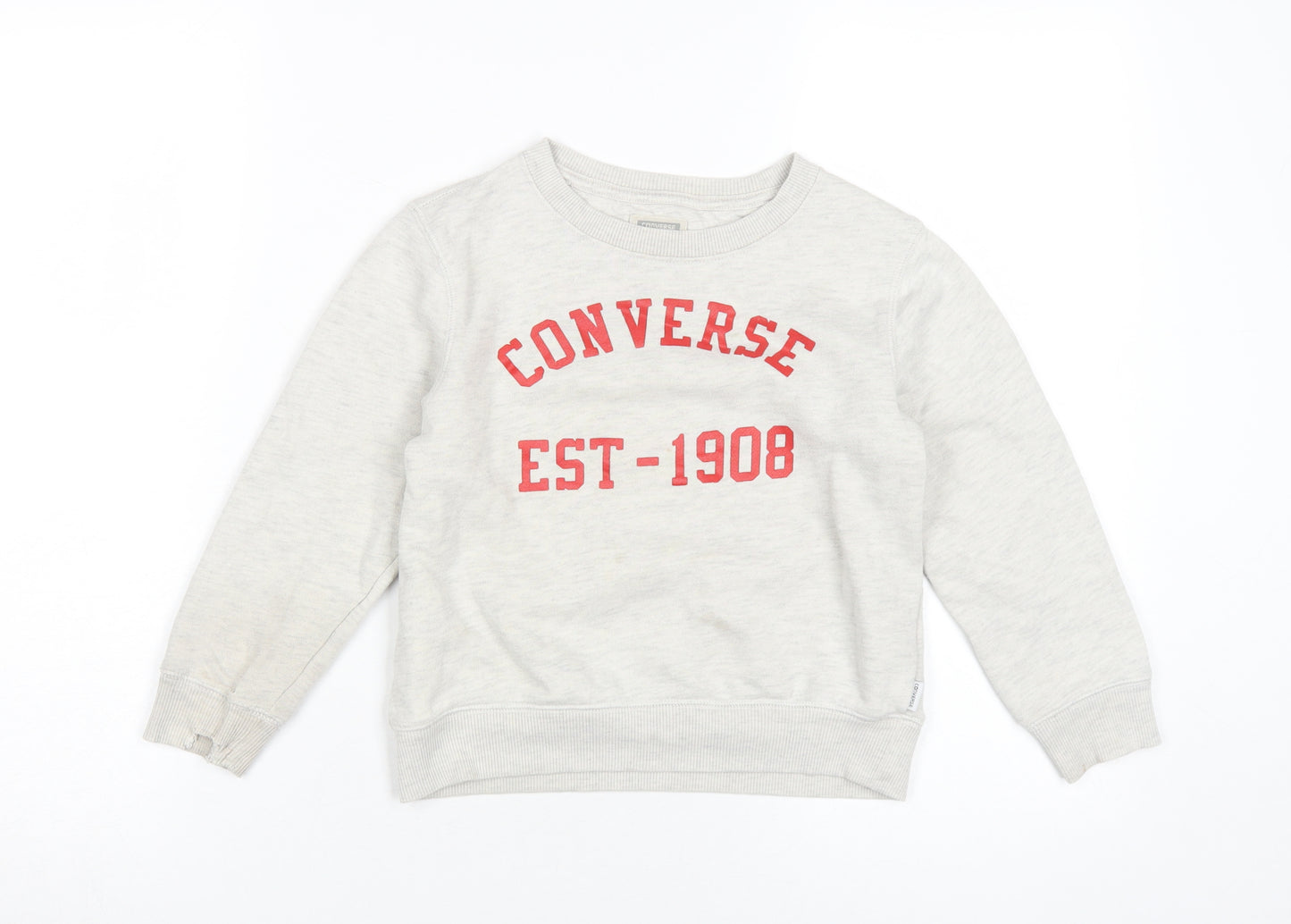 Converse Boys Grey Pullover Sweatshirt, Size 6-7 Years
