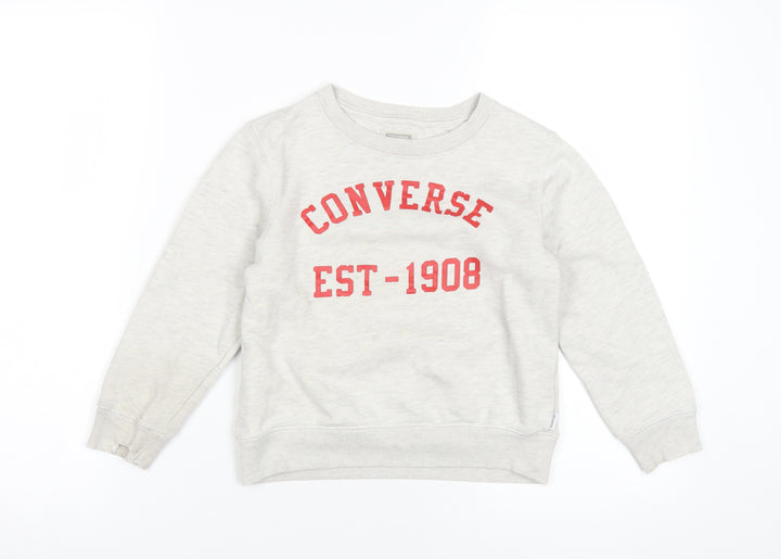 Converse Boys Grey Pullover Sweatshirt, Size 6-7 Years