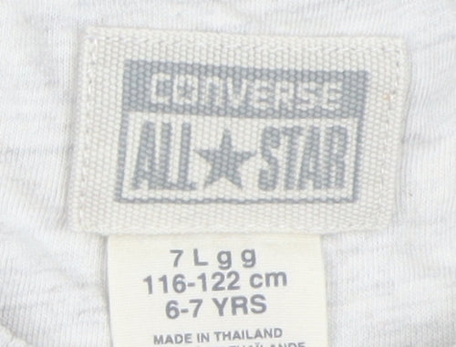 Converse Boys Grey Pullover Sweatshirt, Size 6-7 Years