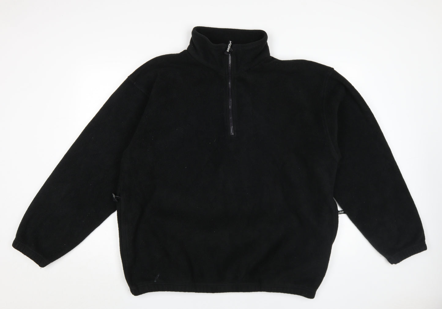 Grizzly Men's Black Fleece Sweatshirt L