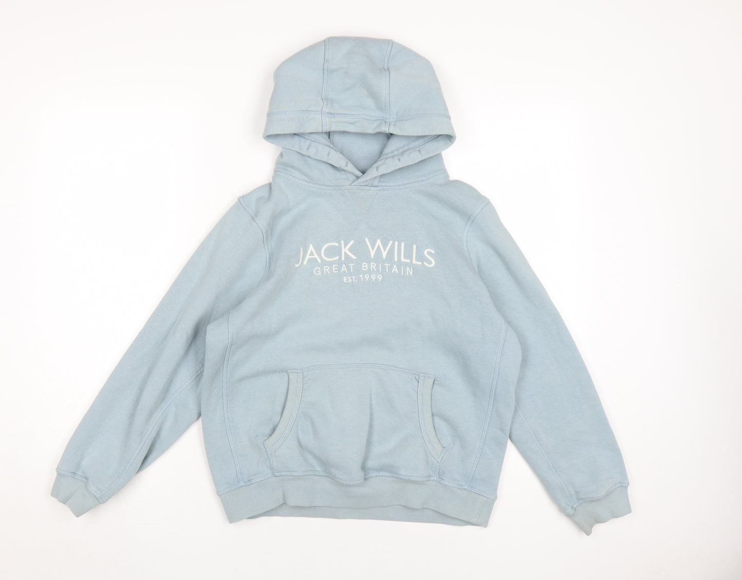 Jack Wills Boys Blue Pullover Hoodie 12-13 Years
