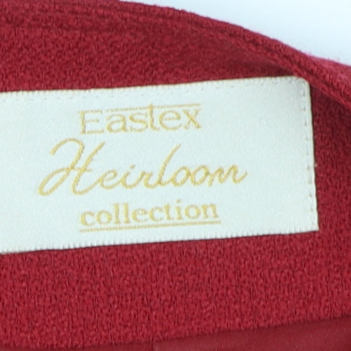 Eastex Women's Red Wool Blazer Size 14 Classic Style