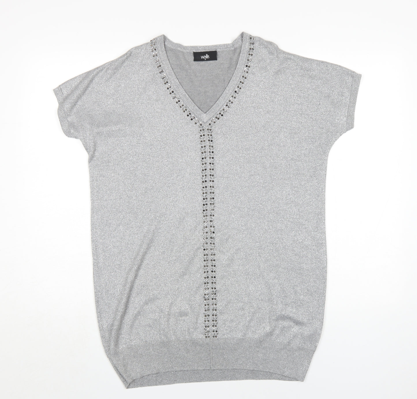 Wallis Grey Women's M T-Shirt Dress Viscose Blend