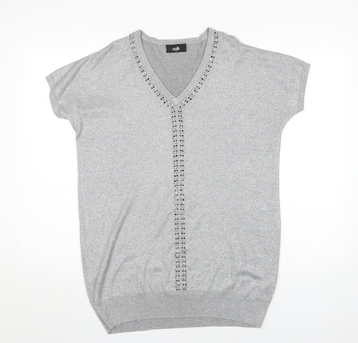 Wallis Grey Women's M T-Shirt Dress Viscose Blend