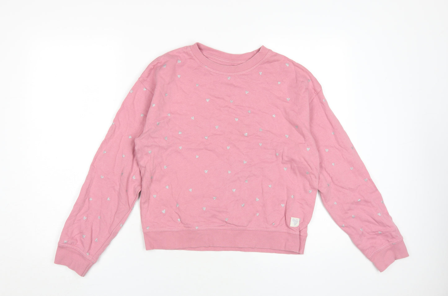 John Lewis Girls Pink Pullover Sweatshirt, Size 12 Years