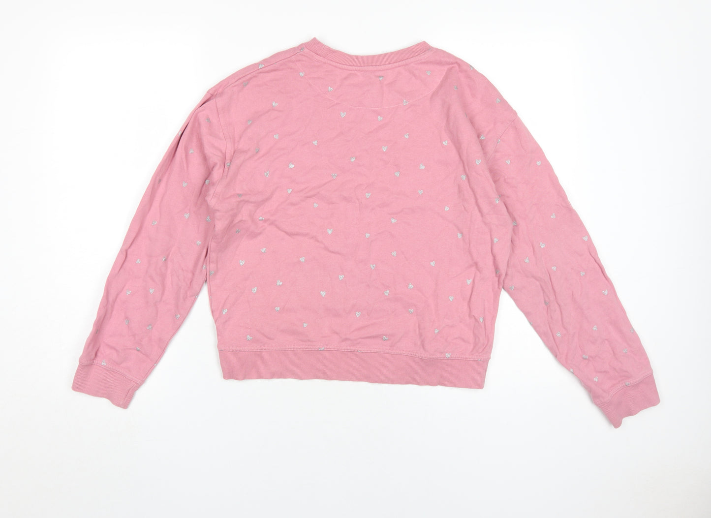 John Lewis Girls Pink Pullover Sweatshirt, Size 12 Years