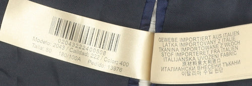 Massimo Dutti Men's Blue Wool Blazer Size 40R