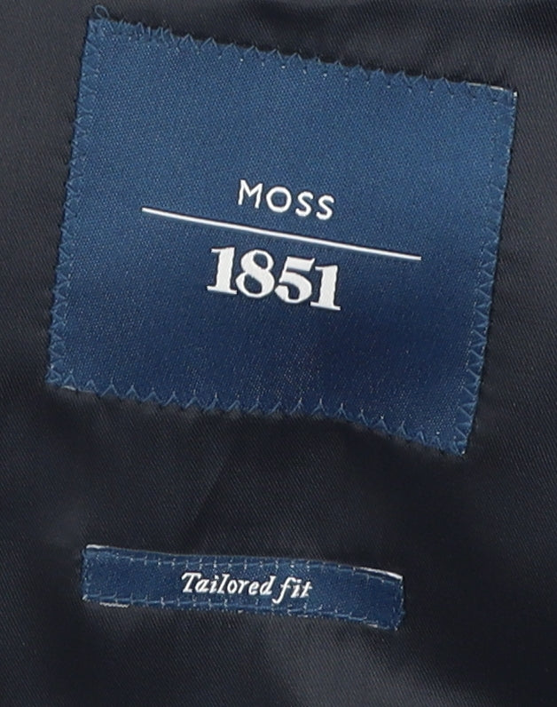 Moss 1851 Men's Navy Tailored Fit Blazer 42R