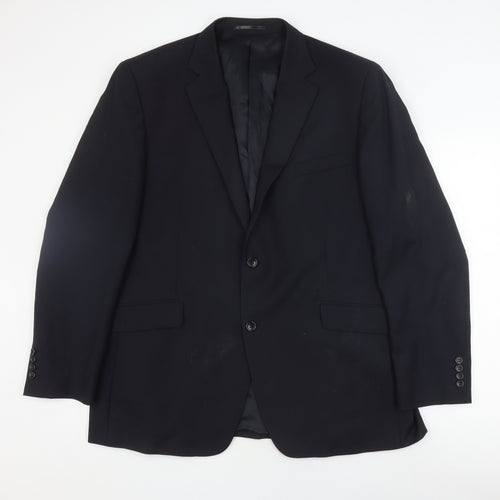 Savoy Taylors Guild Men's Black Blazer 46R Formal