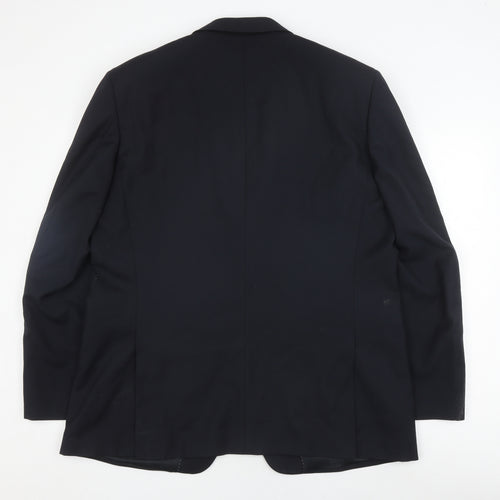 Savoy Taylors Guild Men's Black Blazer 46R Formal