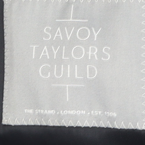 Savoy Taylors Guild Men's Black Blazer 46R Formal