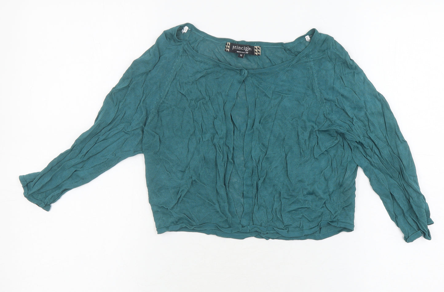 Principles Women’s Green Knit Blouse Size 12