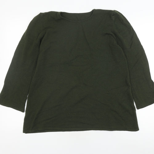 Marks and Spencer Women's Green Knit Top UK 14