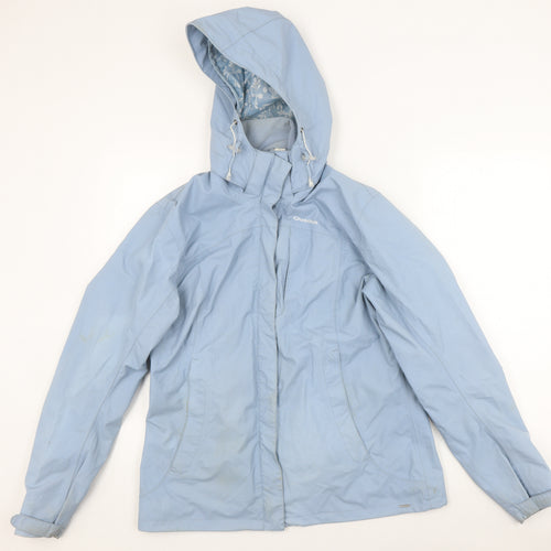 Quechua Women's Blue Hooded Jacket Size 16 Casual