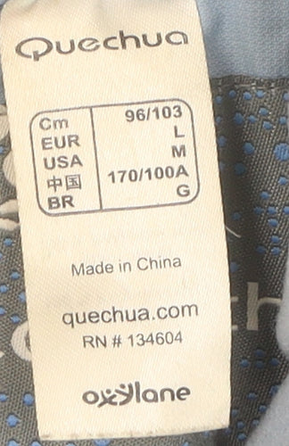 Quechua Women's Blue Hooded Jacket Size 16 Casual