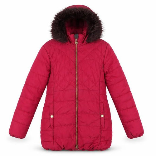 Regatta Girls Red Puffer Jacket - 9-10 Yrs Winter Coat