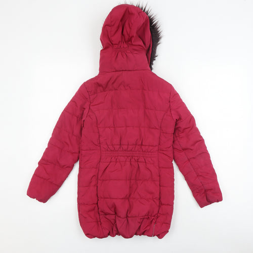 Regatta Girls Red Puffer Jacket - 9-10 Yrs Winter Coat