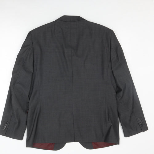 Next Men's Grey Regular Fit Blazer 44R Formal