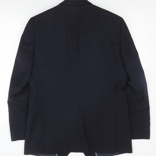 Men's Moss 1851 Black Blazer, Regular Fit, Size 42R