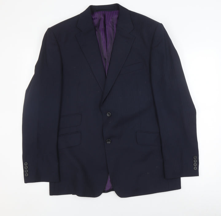 Marks and Spencer Men's Blue Wool Blazer Size 42R