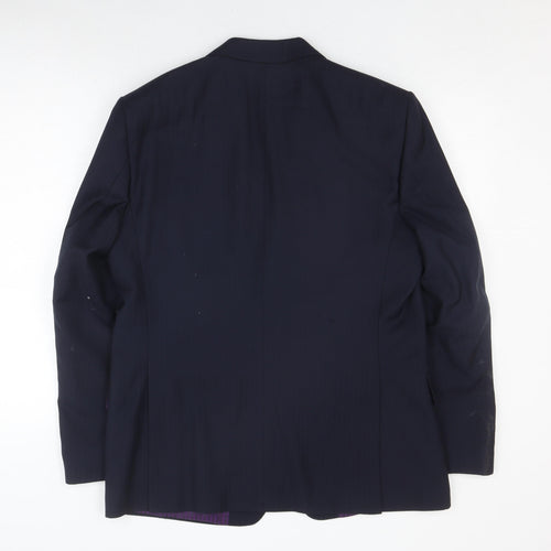 Marks and Spencer Men's Blue Wool Blazer Size 42R