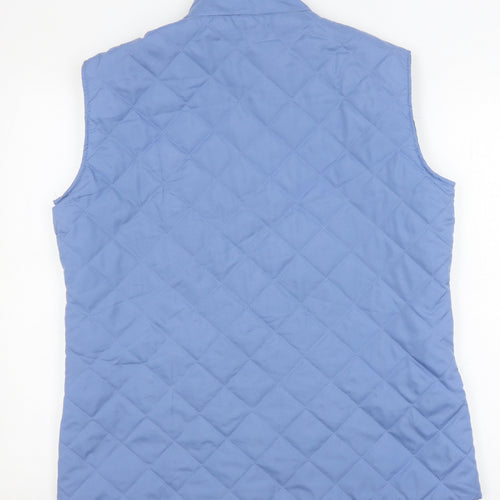 Anne De Lancay Women's Blue Quilted Waistcoat L