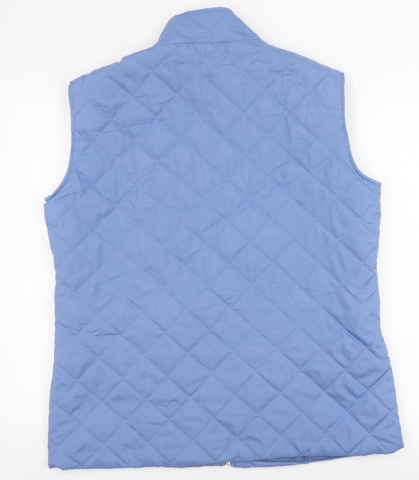 Anne De Lancay Women's Blue Quilted Waistcoat L