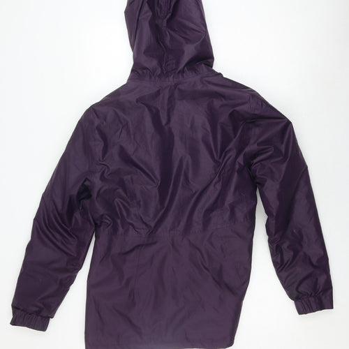 Decathlon Women's Purple Parka Jacket, Size 14, Winter Hooded