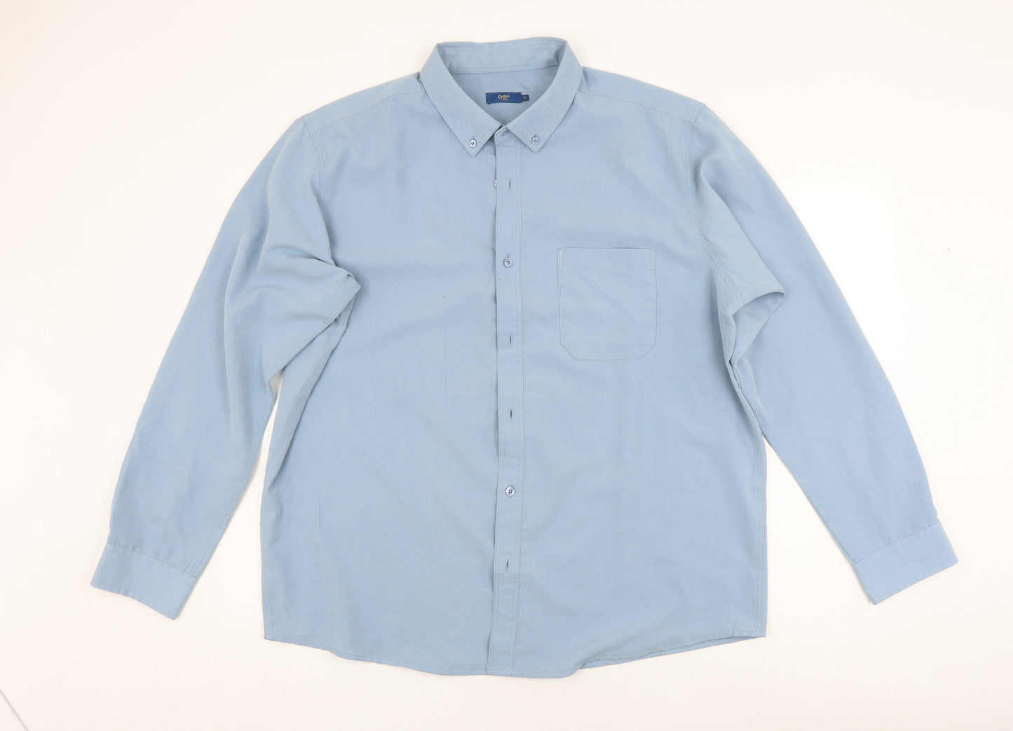 Cotton Traders Men's Blue XL Long Sleeve Shirt