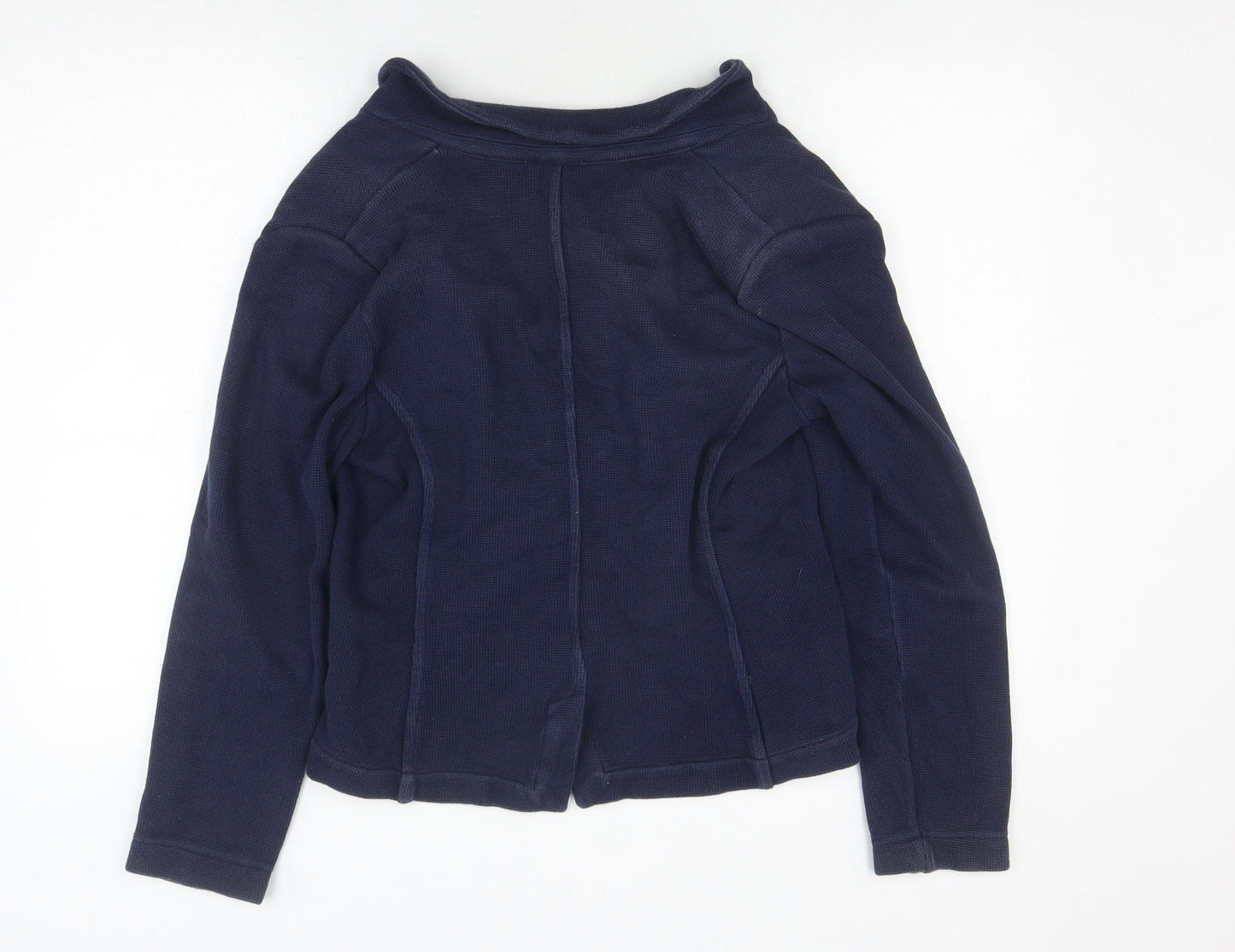 Whistles Women's Blue Knit Basic Jacket Size 14