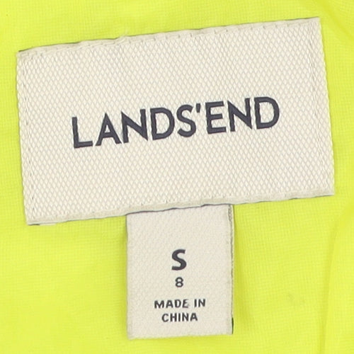 Lands' End Boys Blue Puffer Jacket, Size 8, Hooded Winter Coat