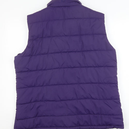 Mountain Essentials Women's Purple Gilet 20 Padded Zip Outdoor