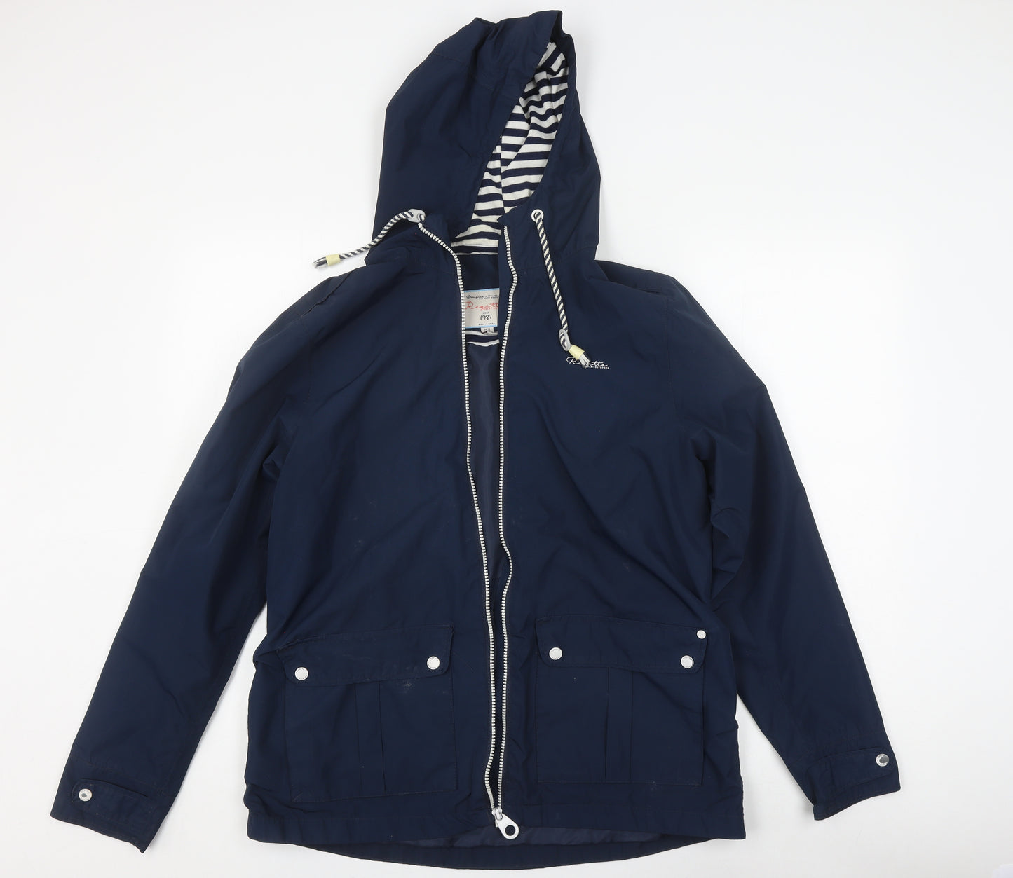 Regatta Women's Blue Waterproof Rain Coat Jacket Size 16
