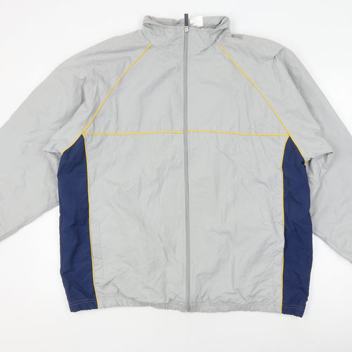 Athletic Works Men's Grey Windbreaker Jacket, Size L