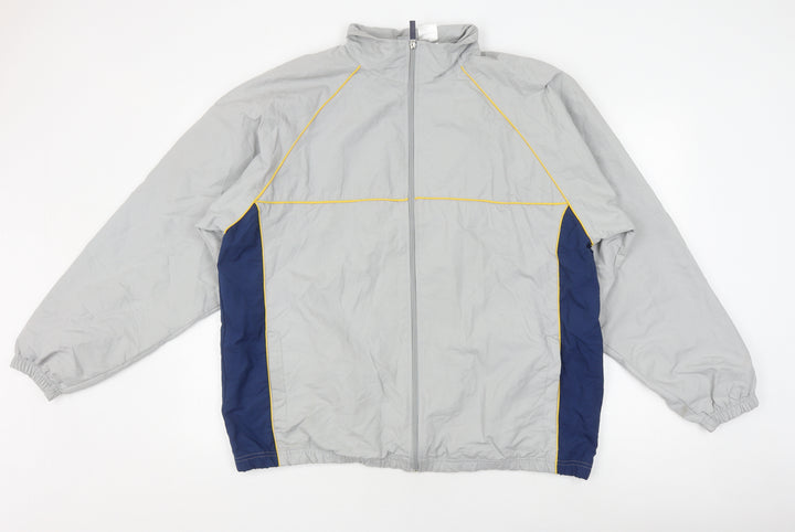 Athletic Works Men's Grey Windbreaker Jacket, Size L