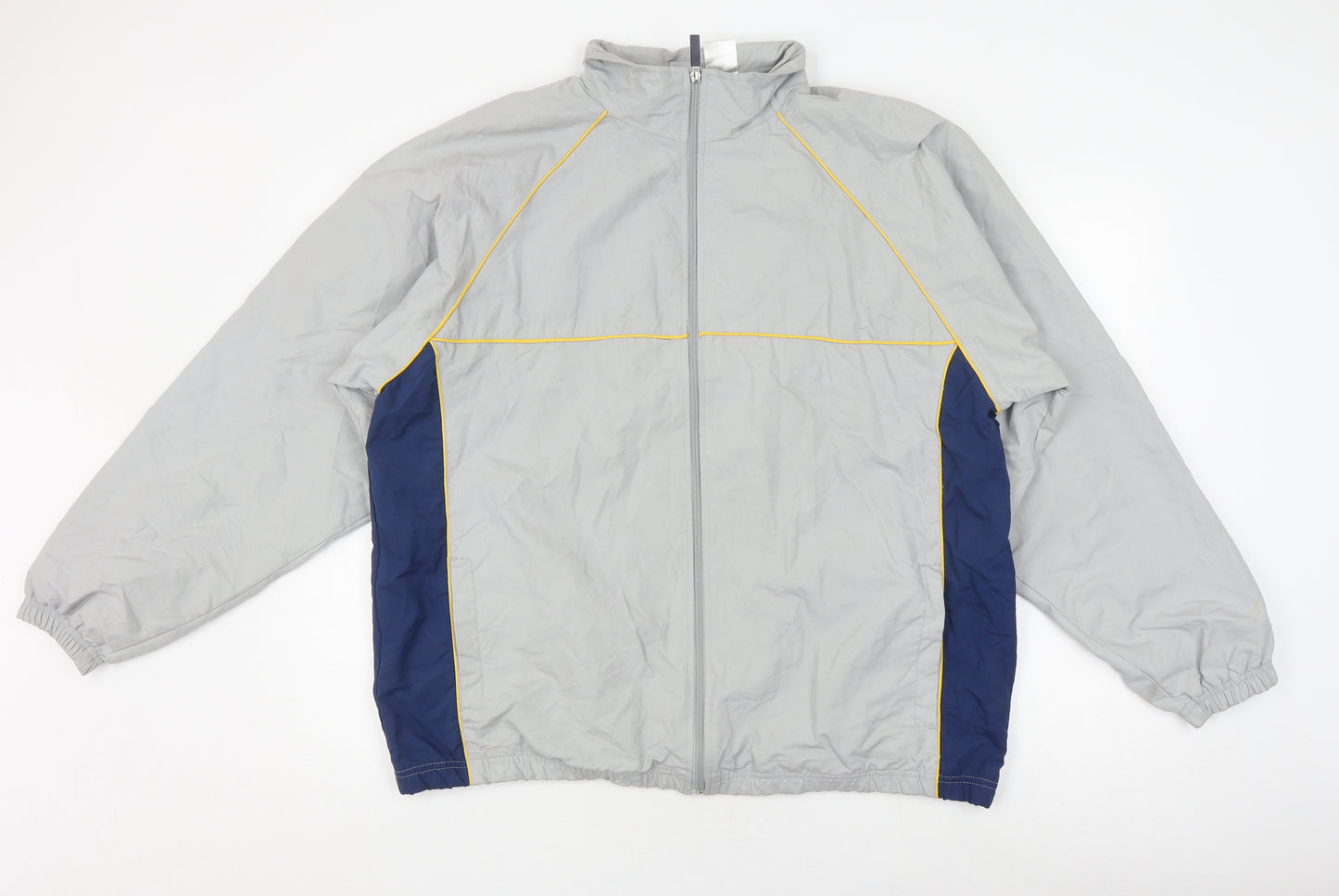 Athletic Works Men's Grey Windbreaker Jacket, Size L