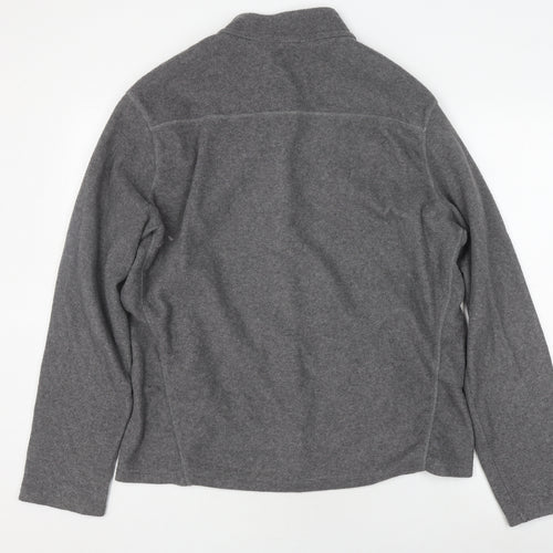 Quechua Men's Grey Fleece Full Zip Jacket XL