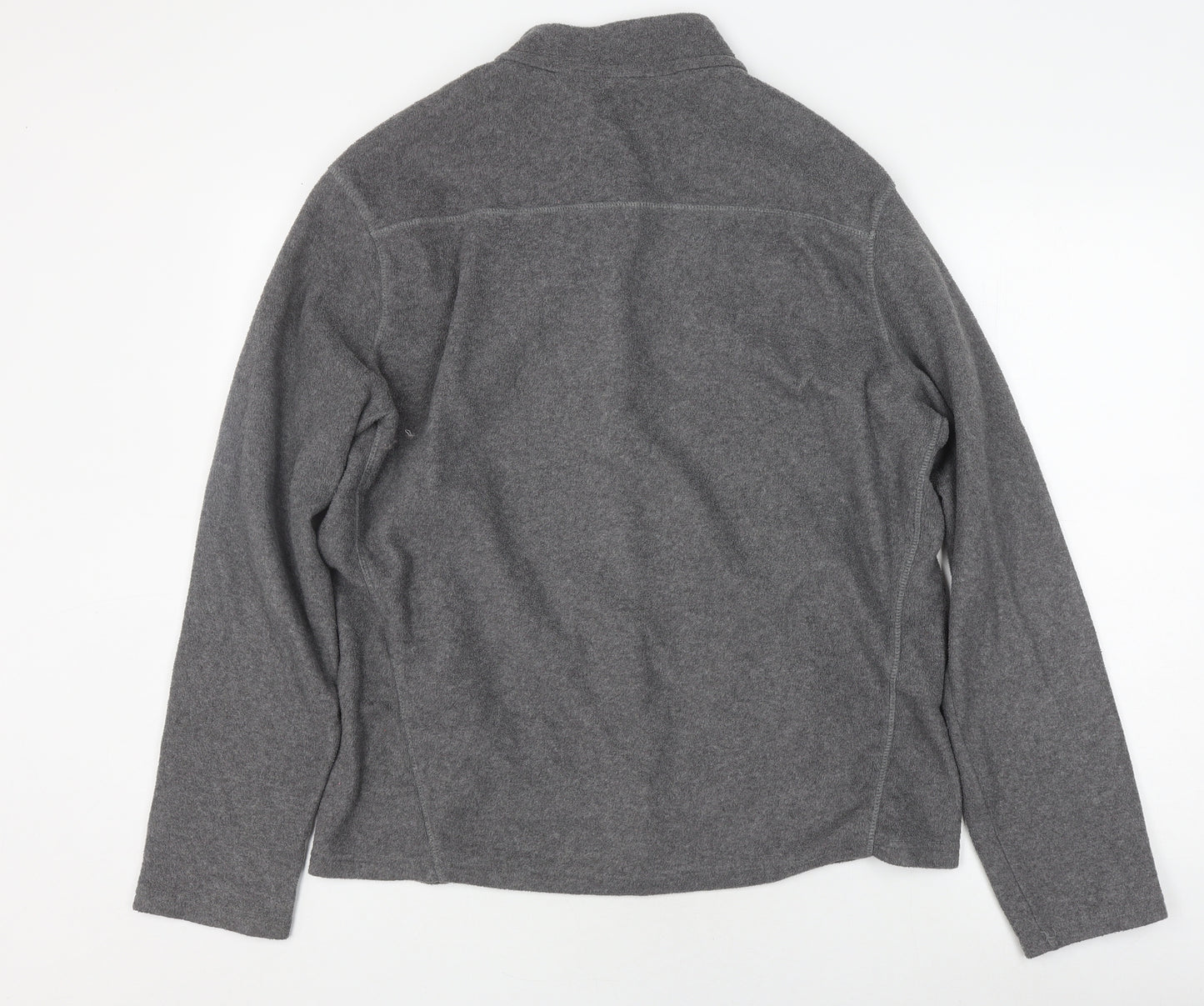 Quechua Men's Grey Fleece Full Zip Jacket XL