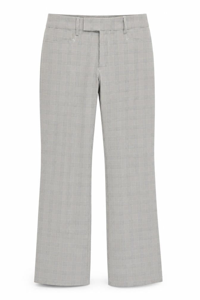 Front view of Industrie Women's Grey Check Dress Pants -, size L