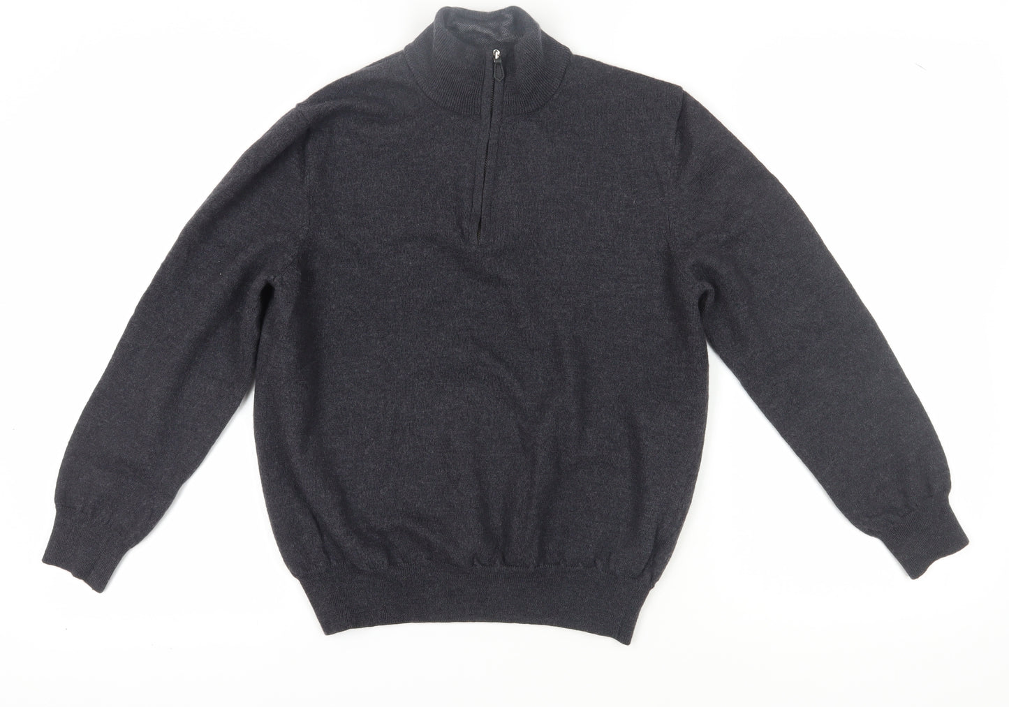 Black Brown 1826 Boys Black Pullover Jumper High Neck L