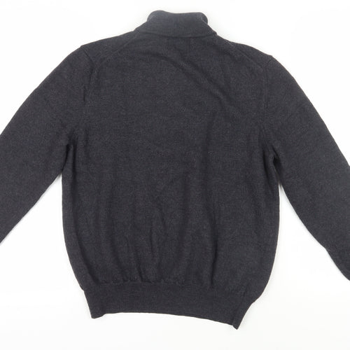 Black Brown 1826 Boys Black Pullover Jumper High Neck L