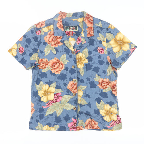La Cabana Unisex Floral Hawaiian Shirt S Rayon