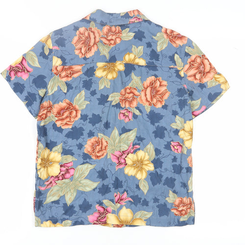 La Cabana Unisex Floral Hawaiian Shirt S Rayon