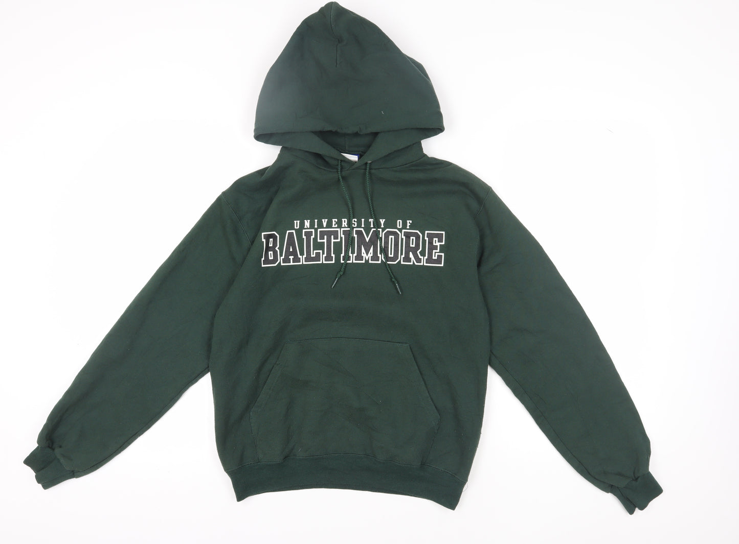 Champion Men's Green Pullover Hoodie - Size S
