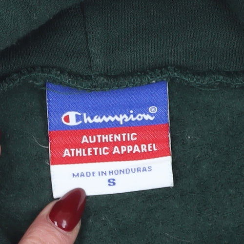 Champion Men's Green Pullover Hoodie - Size S