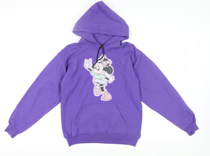Port and Company Girls Purple Minnie Mouse Hoodie L